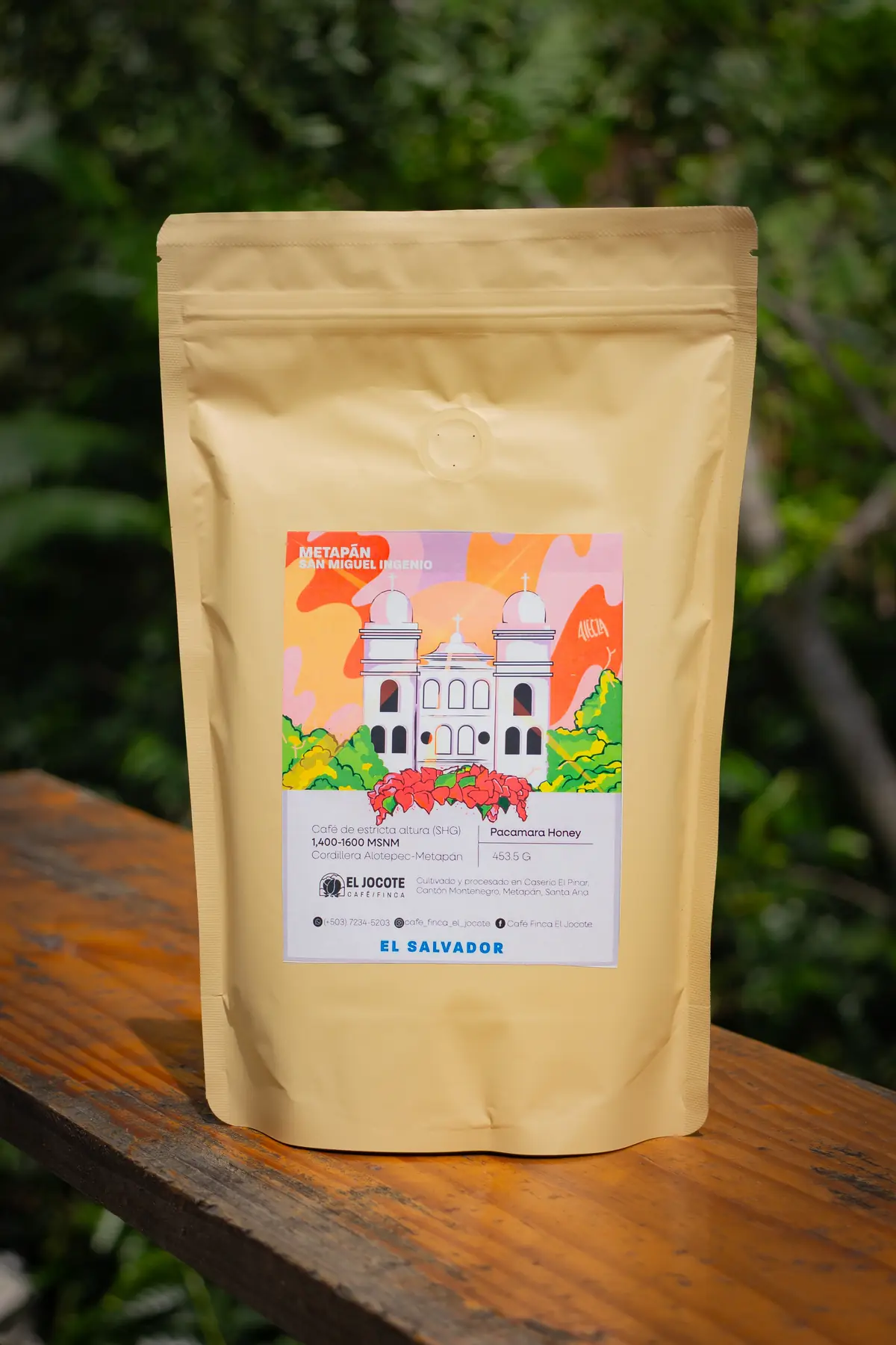 Empaque de café Pacamara Honey de Finca El Jocote